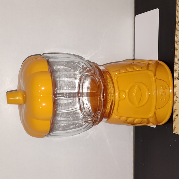 Source Unknown Other - 🔔Last Chance Orange pumpkin gumball machine Candy jar, treat jar